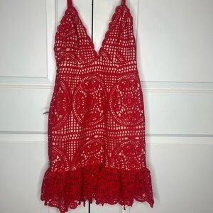 New Charlotte Russe Lace Mini Dress small